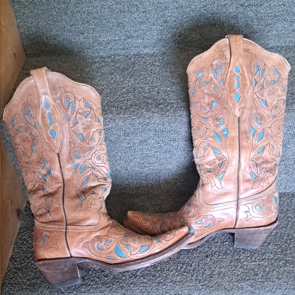 Corral Vintage Inlay Western Cowboy bootsBoho